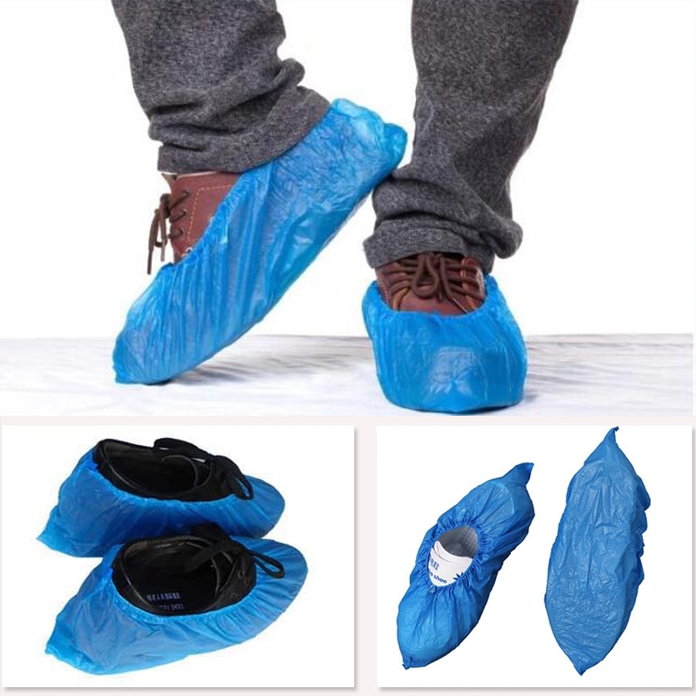 Disposable Shoe Covers Plastic Material(100pcs)