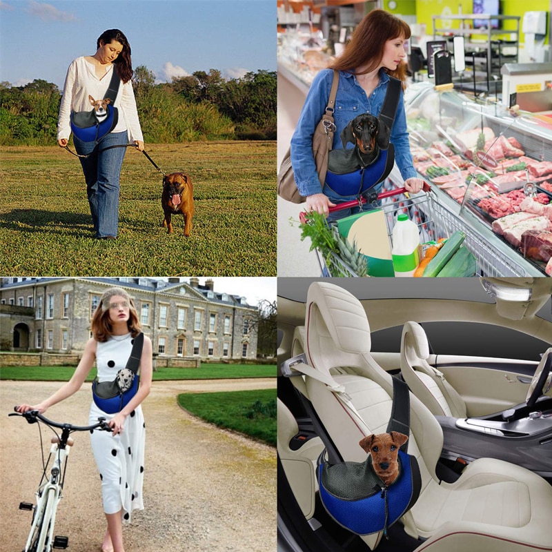 Pet Sling Carrier Portable Mesh Bag