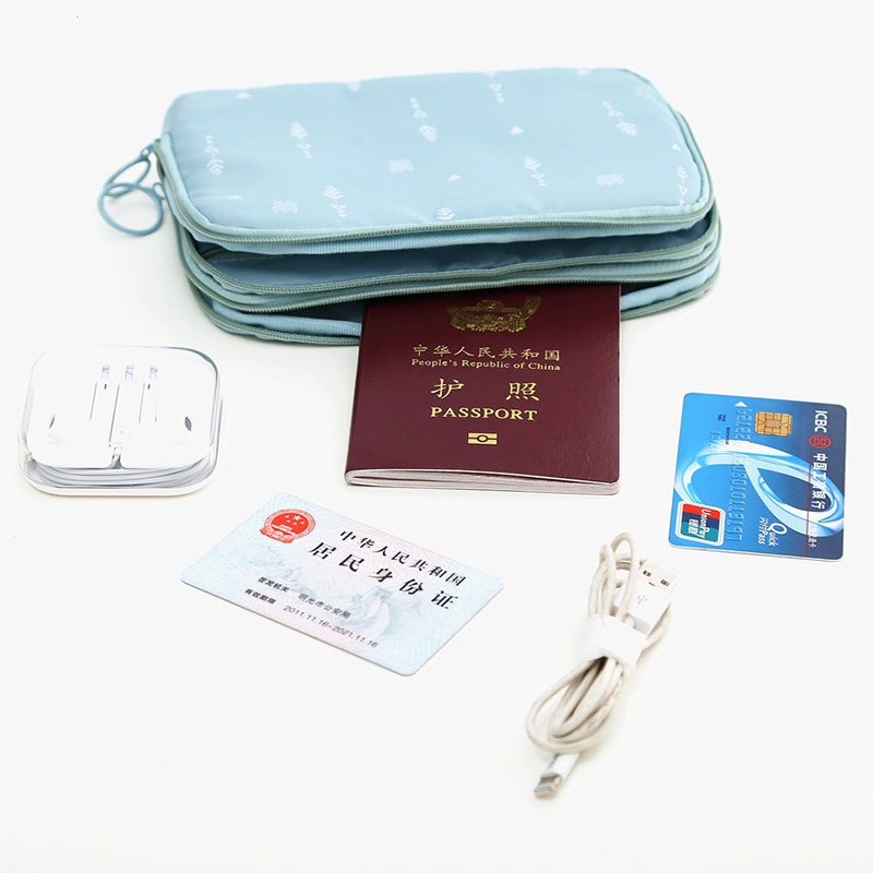 Travel Document Organizer with Card Holders