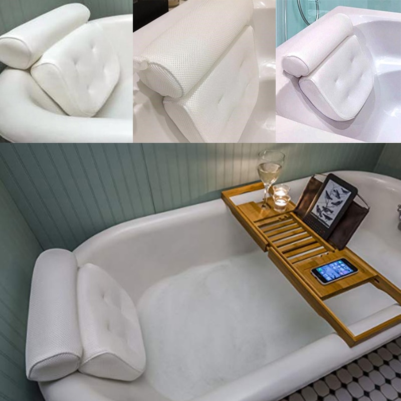 Tub Pillow Headrest with Suction Cups