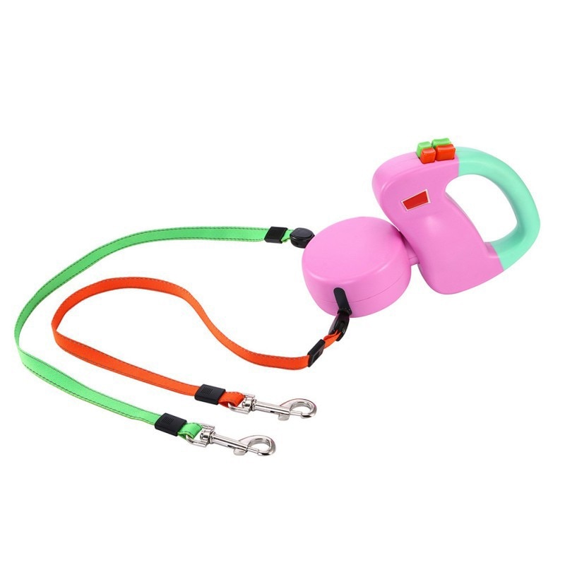 Dual Dog Leash Retractable Cord