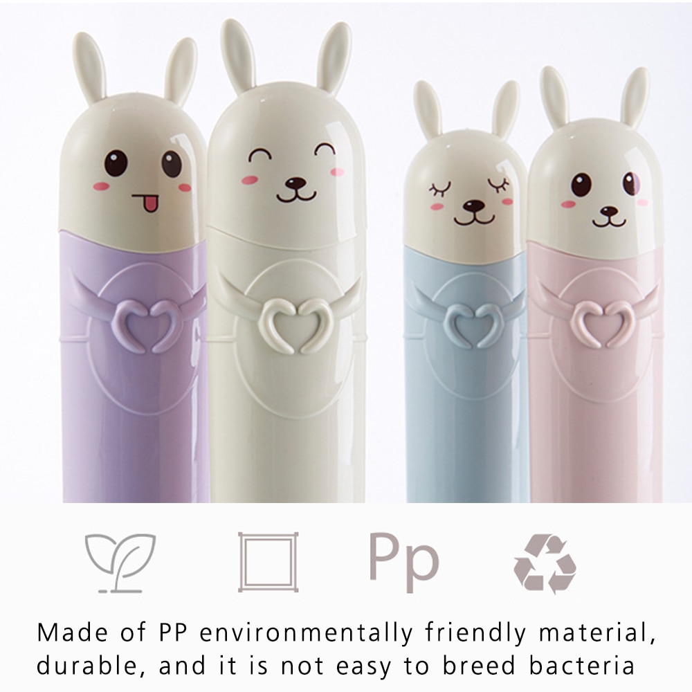 Travel Toothbrush Holder Rabbit Design