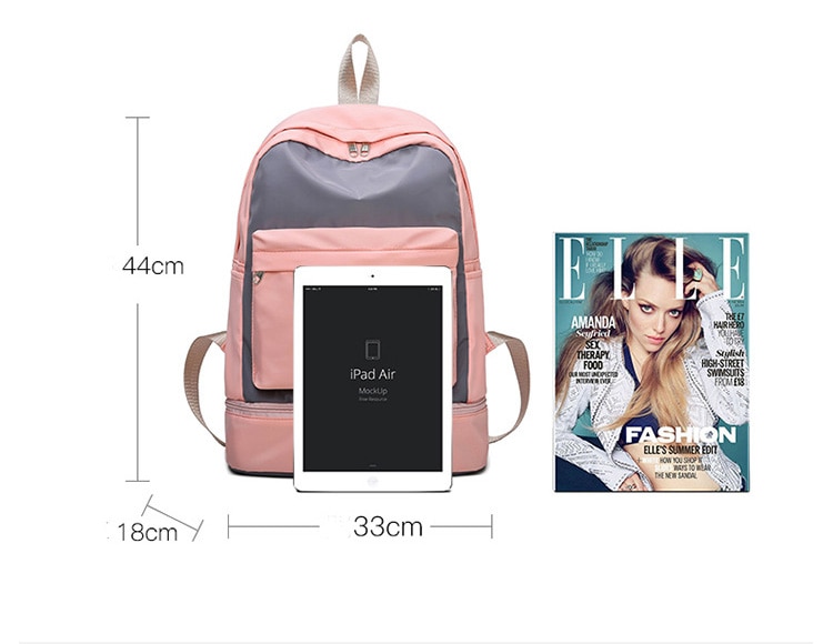 Unisex Gym Backpack With Shoe Compartment