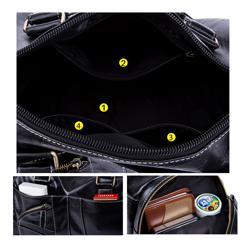 Travel Duffel Bag Leather Handbag