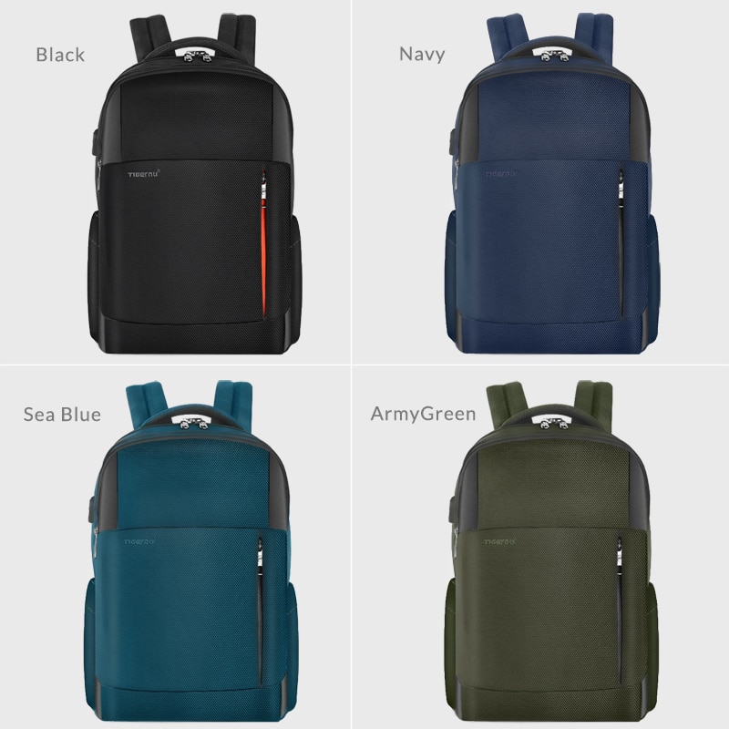 Backpack With USB Charging Port Anti-Theft Bag