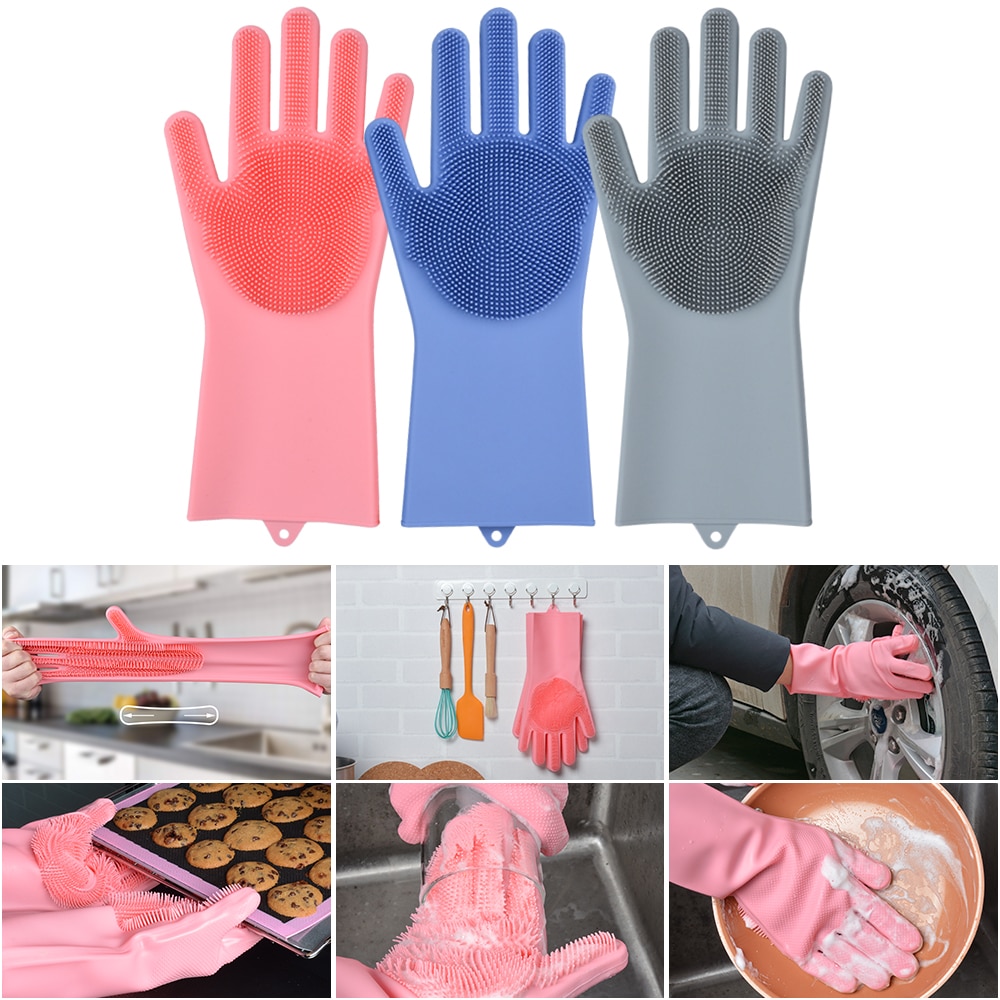 Silicone Dishwashing Gloves Cleaning Gloves