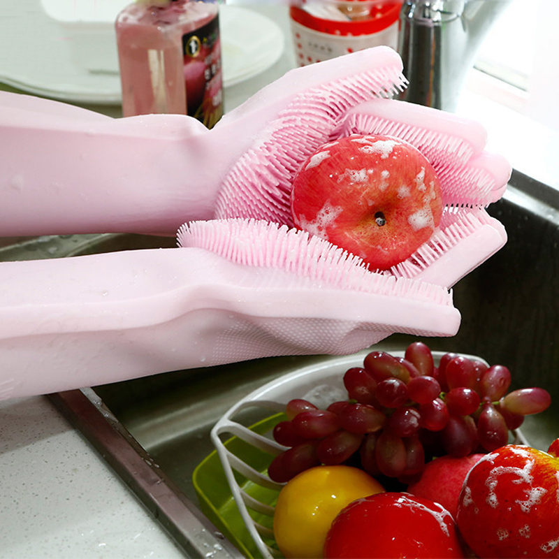 Silicone Dishwashing Gloves Cleaning Gloves