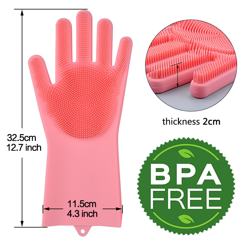 Silicone Dishwashing Gloves Cleaning Gloves