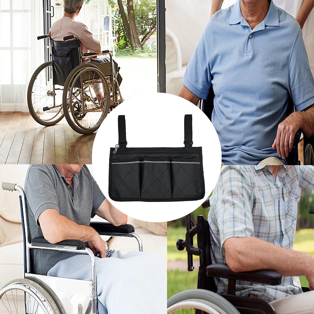 Wheelchair Bag Multi-Pocket Pouch
