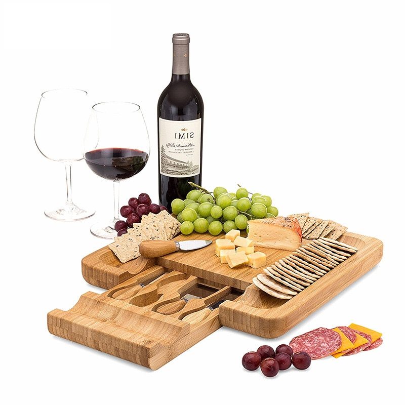 Wooden Cheese Board Bamboo Platter