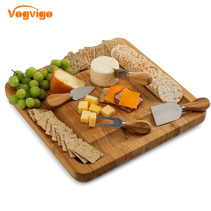 Wooden Cheese Board Bamboo Platter