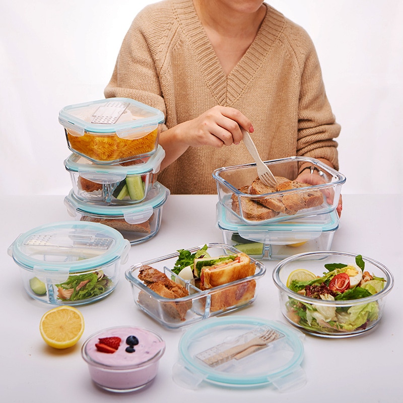 Glass Lunch Box Food Container