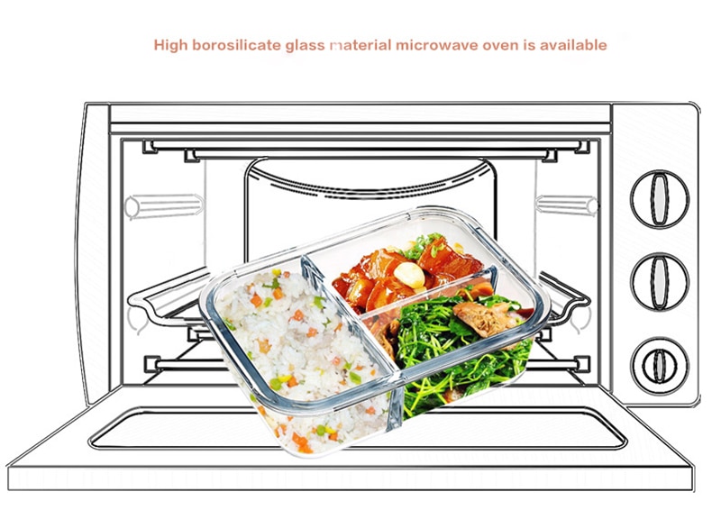 Glass Lunch Box Food Container