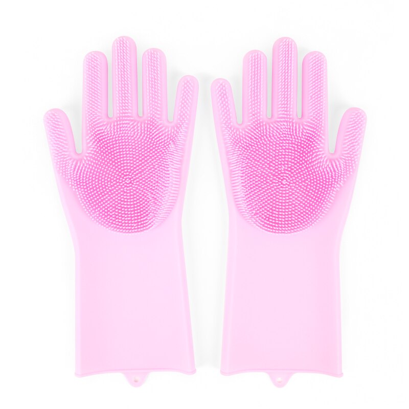 Magic Dishwashing Gloves Brush Palm