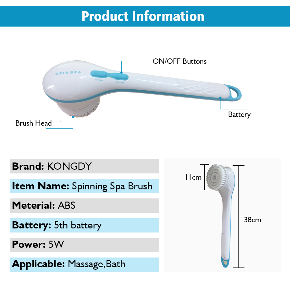 Back Brush for Shower 5-in-1 Device