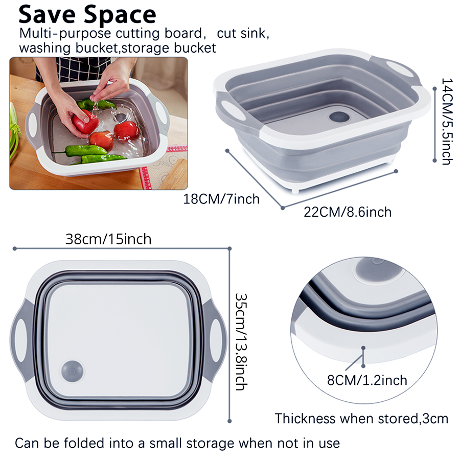 Kitchen Cutting Board Drain Organizer