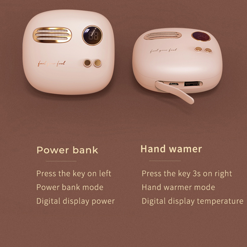 Power Bank 5000mAh 2-in-1 Hand Warmer