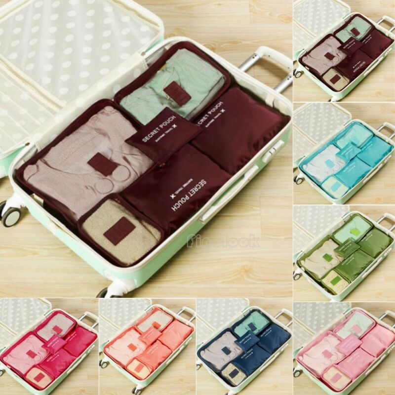 Suitcase Organizer Travel Pouch (6 pcs)