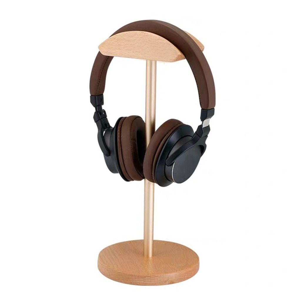 Wooden Headphone Stand Headset Holder