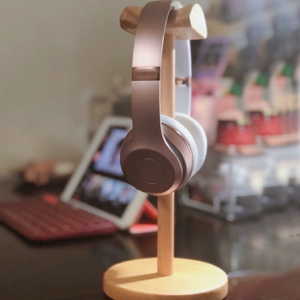 Wooden Headphone Stand Headset Holder