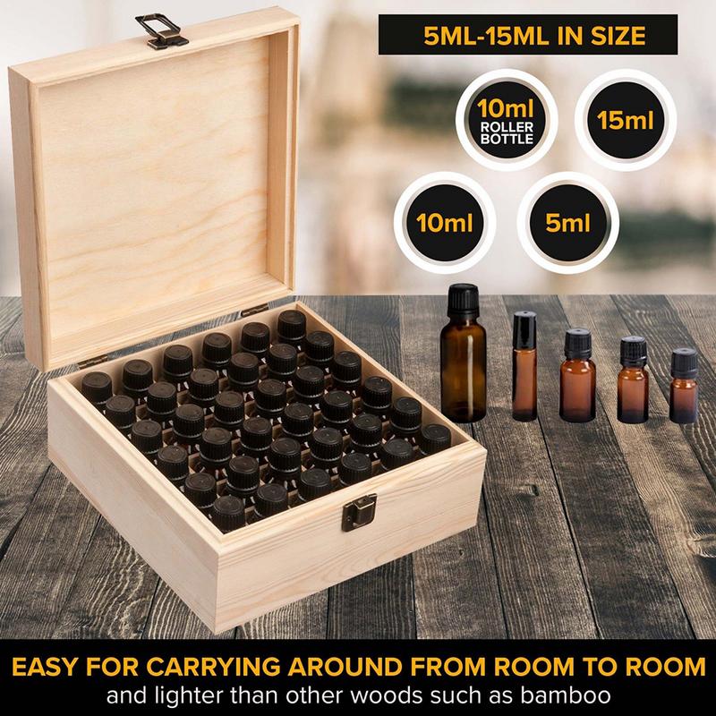 Essential Oil Box 36 Slot Holder