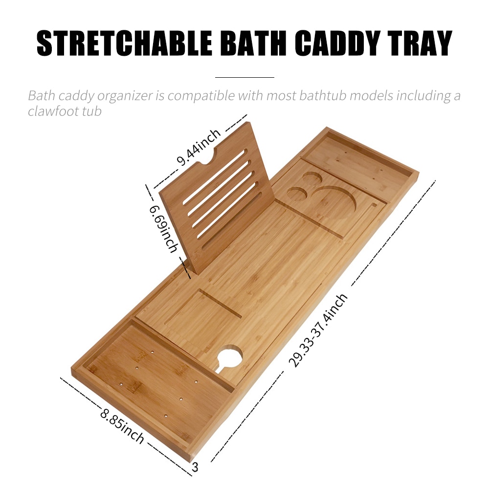 Bath Tub Caddy with Reading Rack