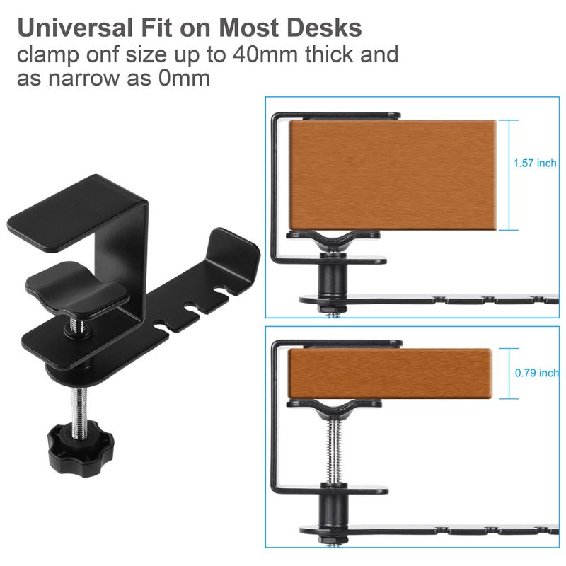 Headphone Stand Clamp-On Holder