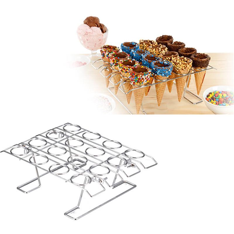 Ice Cream Cone Holder 16-Hole Rack