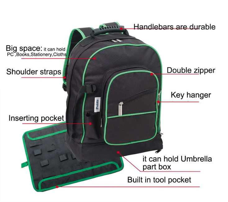 Electrician Backpack Tool Bag
