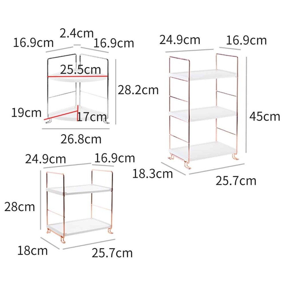 Bathroom Organizer Shelf Multi-Layer Rack