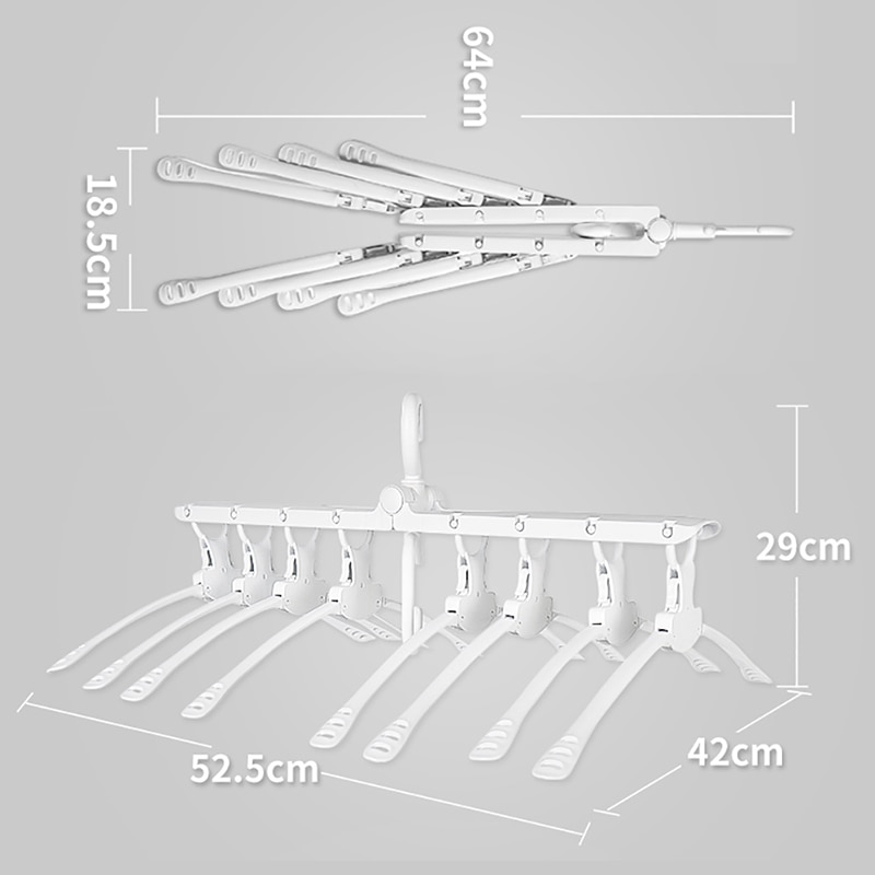 Foldable Hanger Multiple Fishbone Design