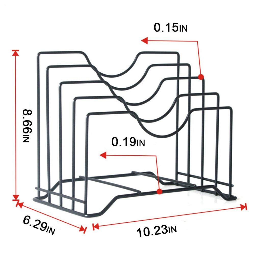 Lid Organizer Pot Cover Kitchen Rack