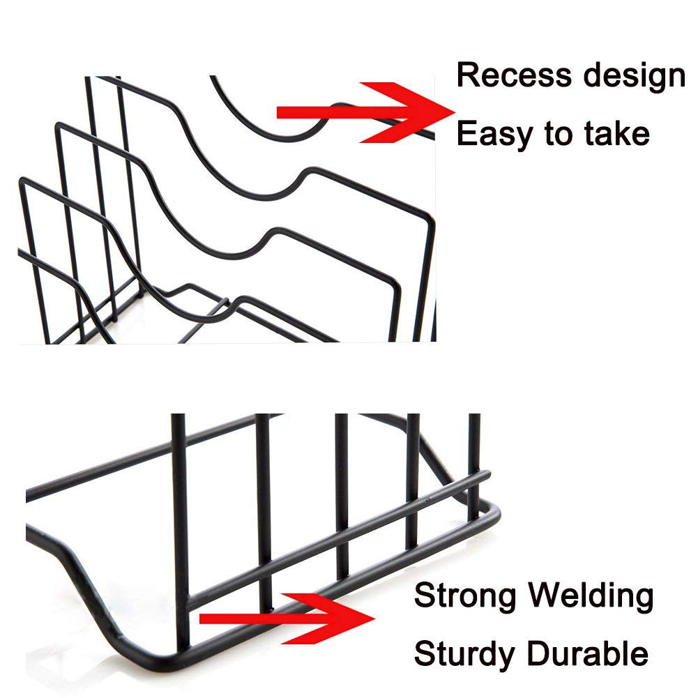 Lid Organizer Pot Cover Kitchen Rack