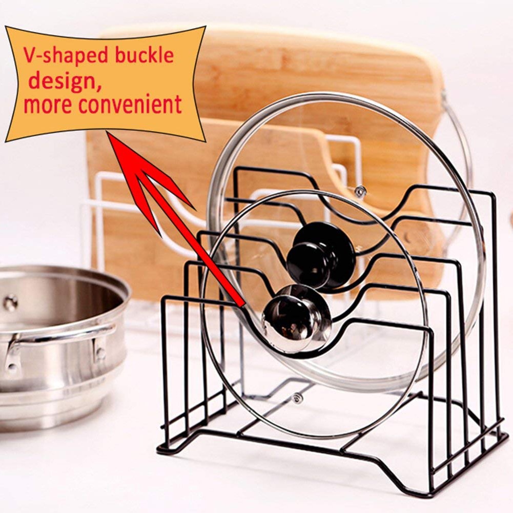 Lid Organizer Pot Cover Kitchen Rack