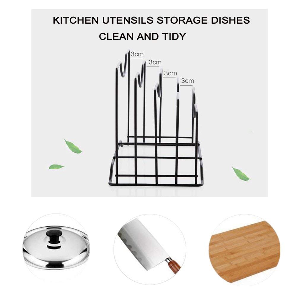 Lid Organizer Pot Cover Kitchen Rack