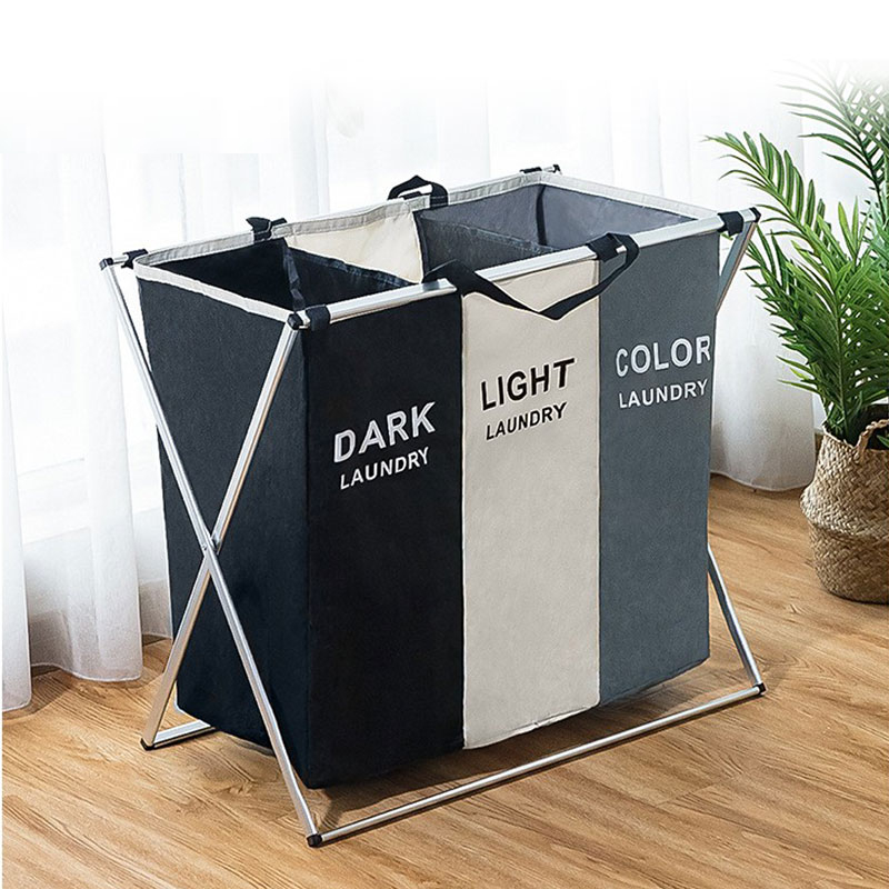 Laundry Basket Sorter Three-Tone Segregation