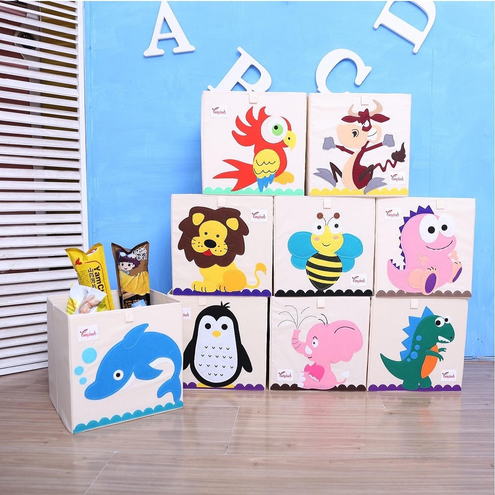 Toy Bin Organizer 3D Embroidery Storage Box