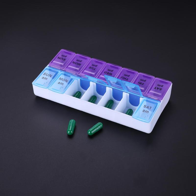 Medicine Organizer 14 Grids Pill Box