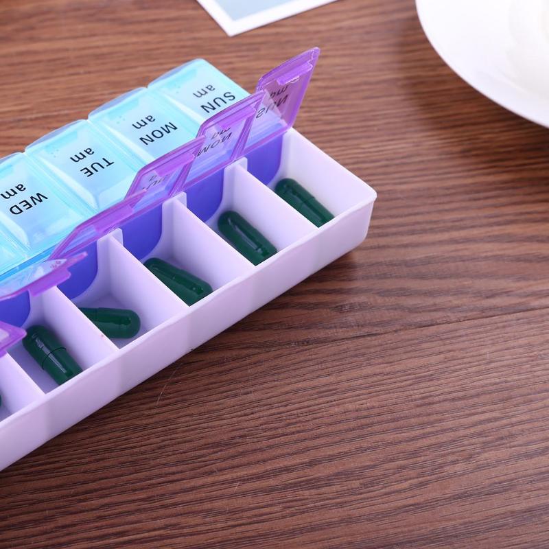 Medicine Organizer 14 Grids Pill Box