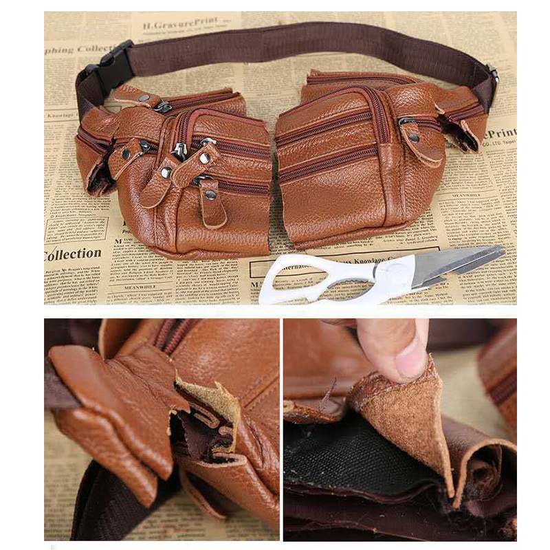 Leather Waist Bag Men’s Vintage Bag