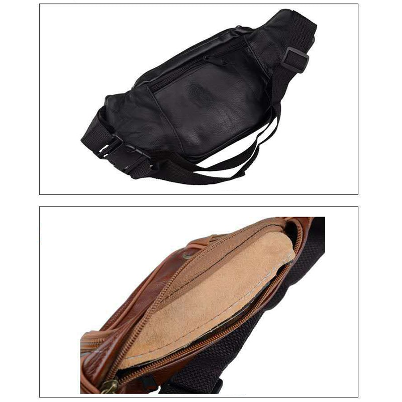 Leather Waist Bag Men’s Vintage Bag