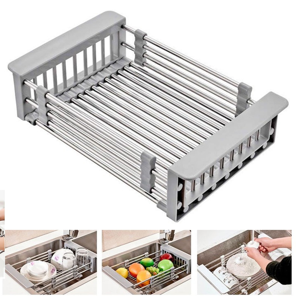 Sink Rack Drying Kitchen Basket