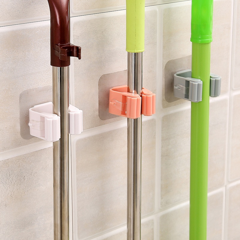 Mop Holder Wall-Mounted Clip