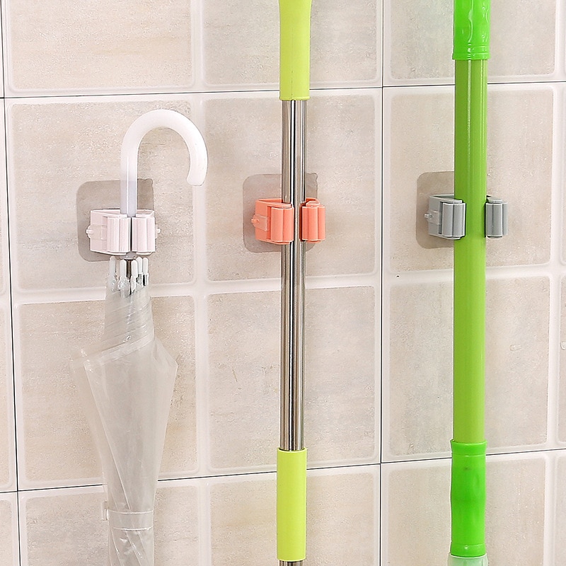 Mop Holder Wall-Mounted Clip