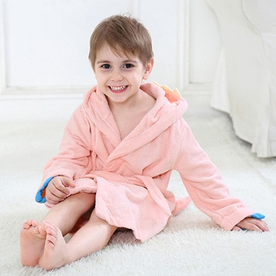 Kids Hooded Bath Towel Cute Robe