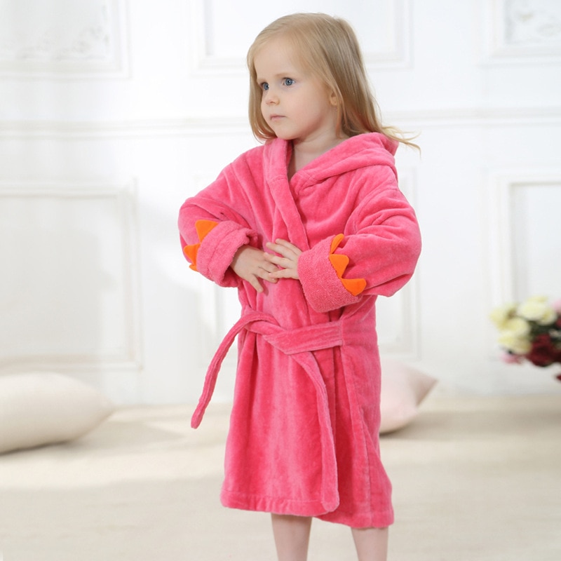 Kids Hooded Bath Towel Cute Robe