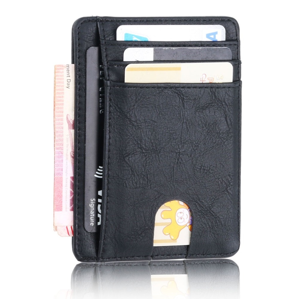 Leather Card Holder RFID Signal Blocker