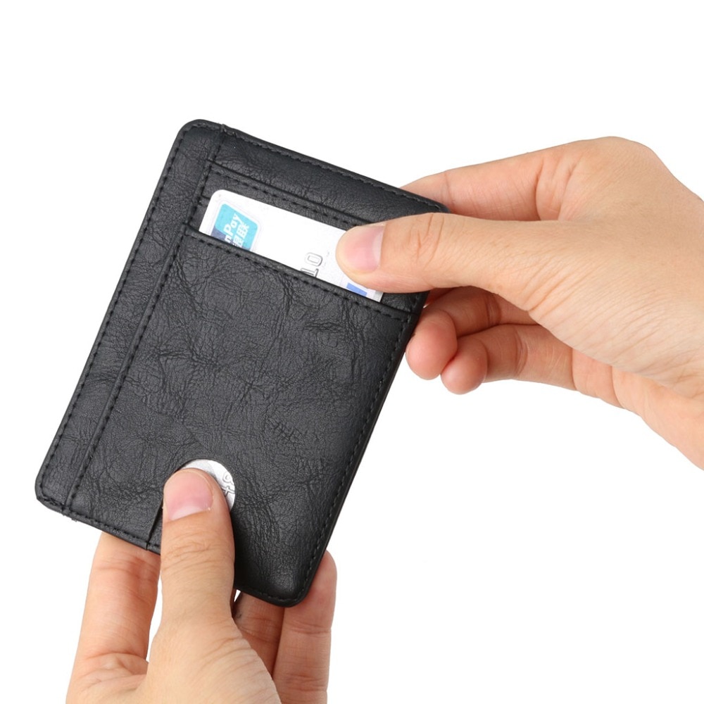 Leather Card Holder RFID Signal Blocker