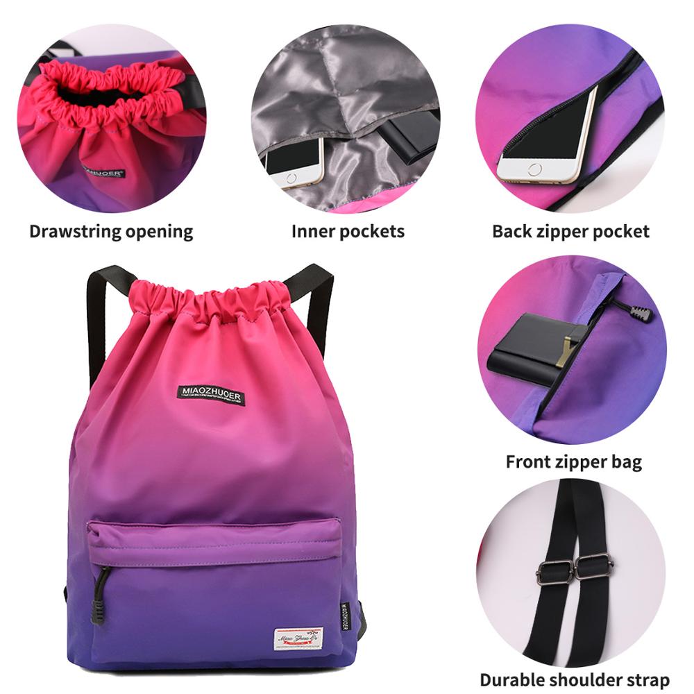 Drawstring Gym Bag Waterproof Backpack