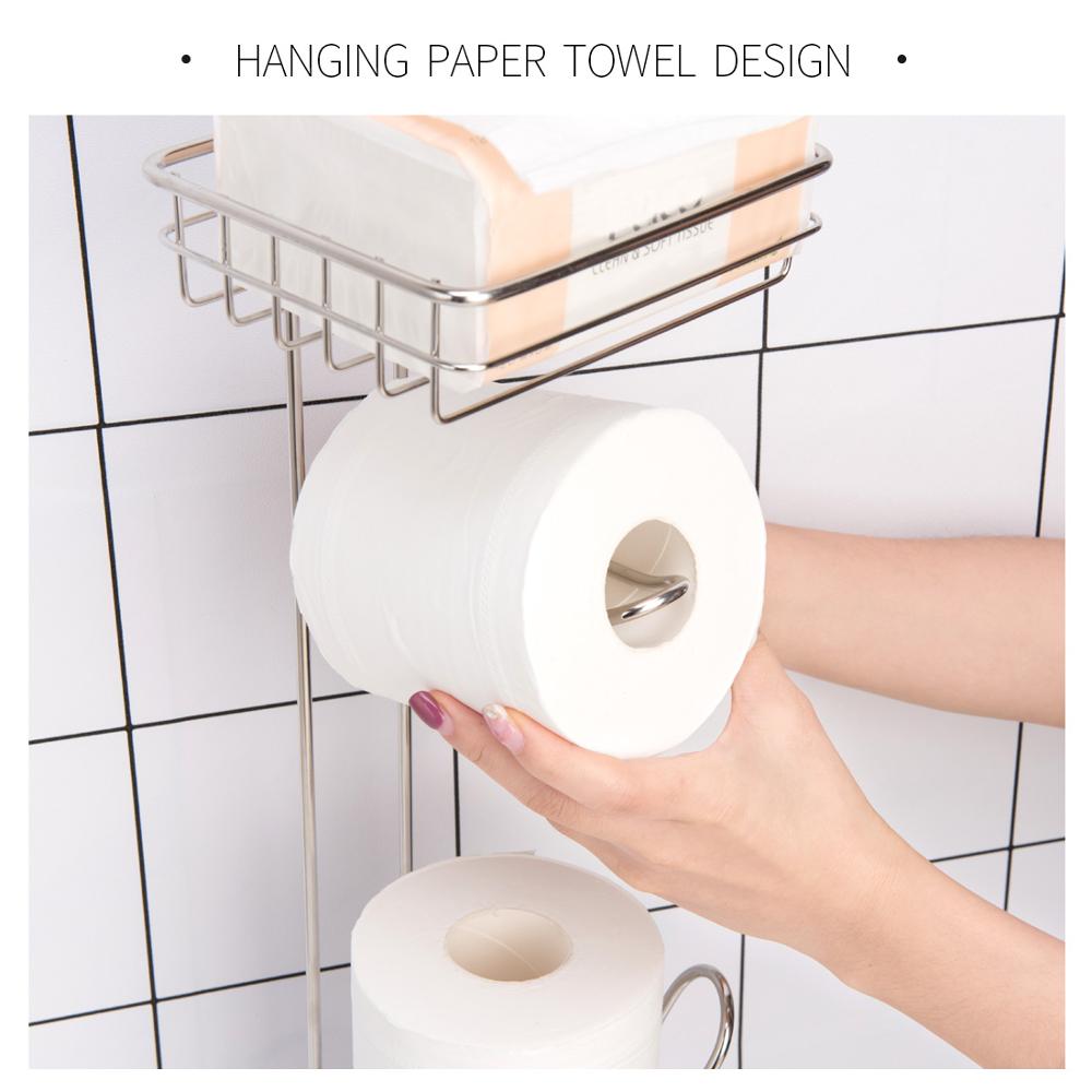 Toilet Roll Holder Stand Stainless